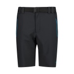 CMP Wanderhose mit Gürtel (4-Wege-Stretch, UV-Schutz) anthrazitgrau/blau Herren